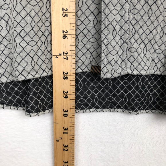 BILLY REID Standard Fit Geometric Print Cotton Button Down Shirt Men's L Italy - Picture 7 of 10